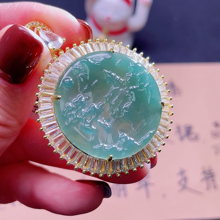 翡翠吊坠(不含链)未镶嵌