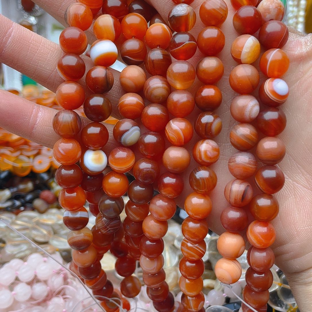 玛瑙/玉髓珠宝半成品未镶嵌玛瑙1条卡10磨砂面