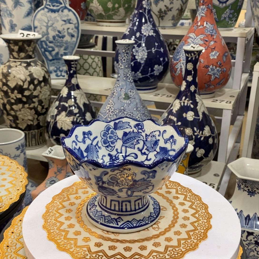 【闪购商品】陶瓷青花瓷高脚碗福利一个