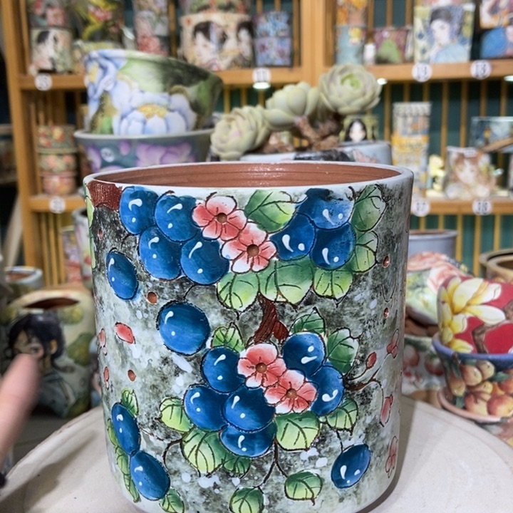 红陶景德镇艺术手绘作品