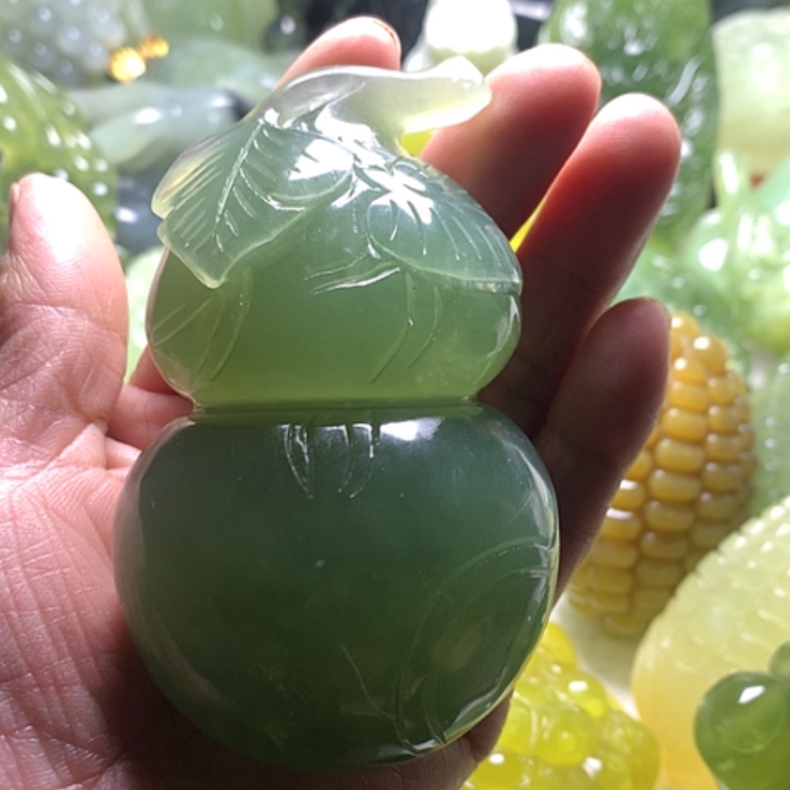 【闪购商品】合金蛇纹石玉颈饰