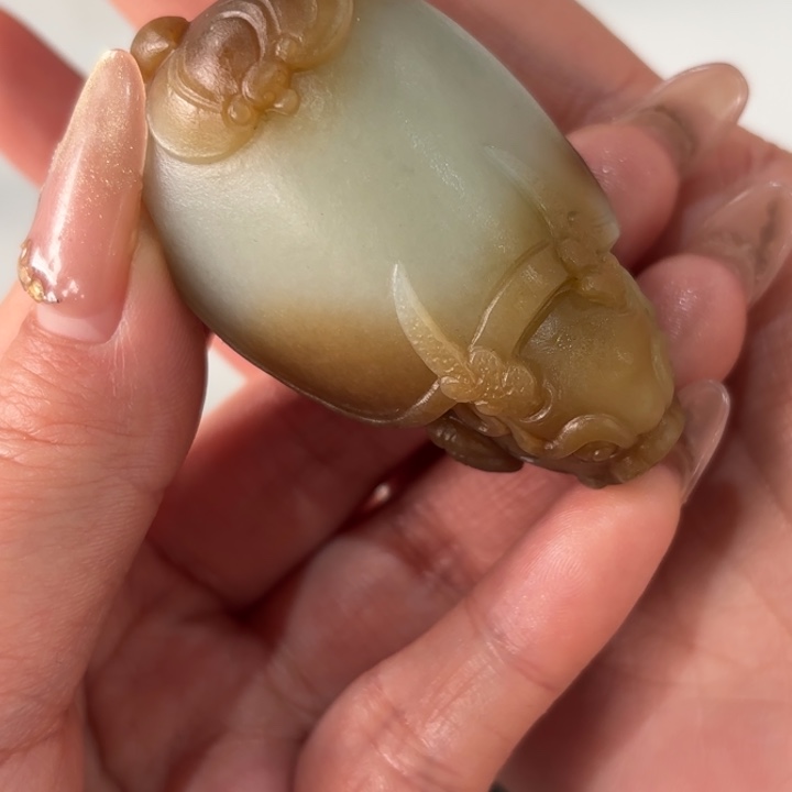 和田玉定制龙龟手把未镶嵌