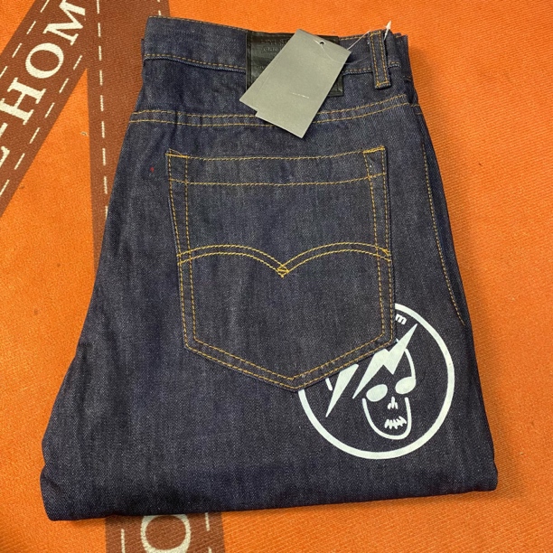 【秋冬上新】后面白印花 男士原牛仔裤#L121款