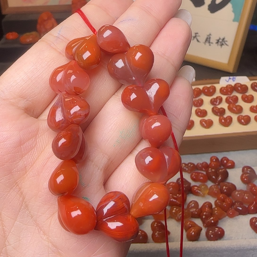 南红玛瑙未镶嵌吊坠(不含链)