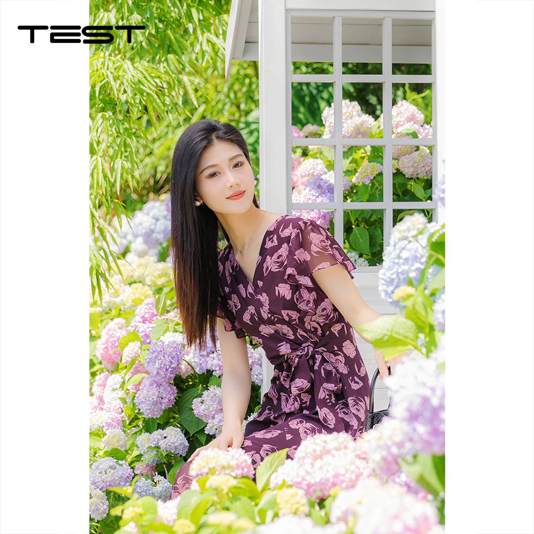 湖南她之蝶 25 夏 4252113 夏季印花连衣裙