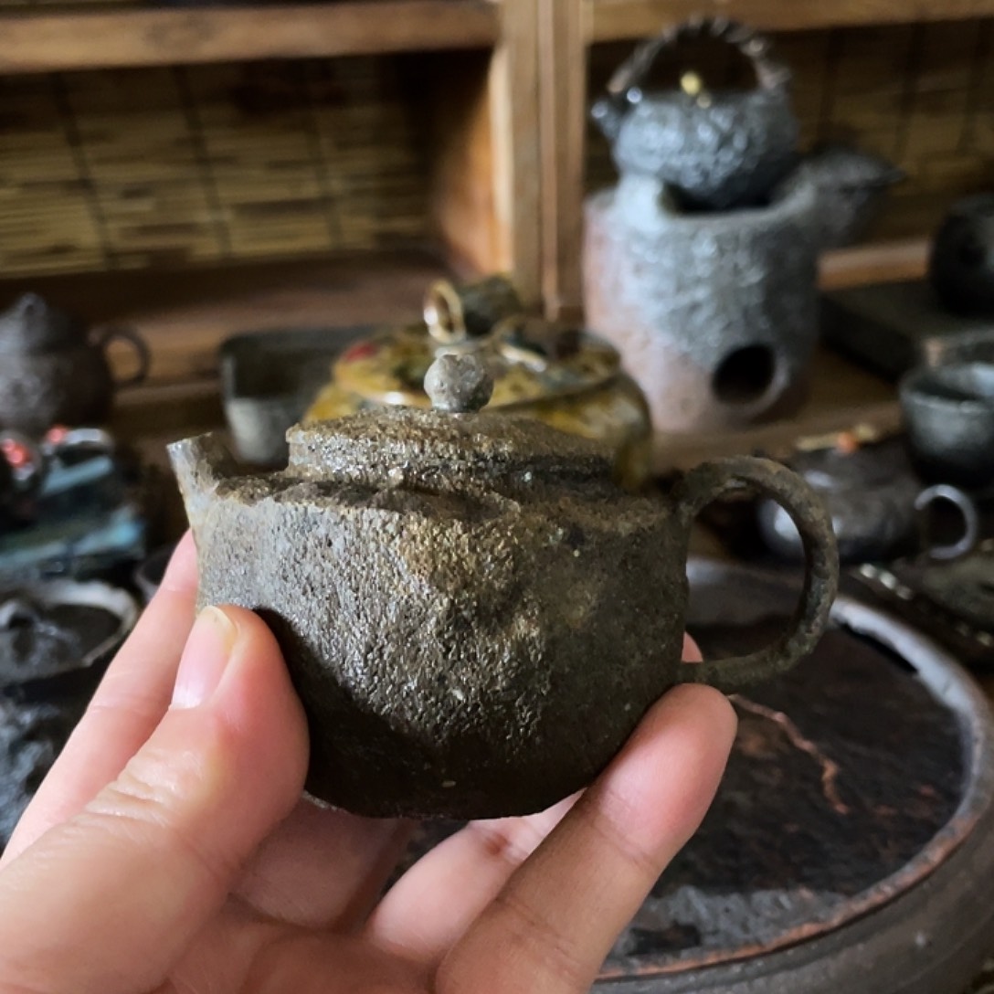 杯文*｀手工制作柴烧茶具