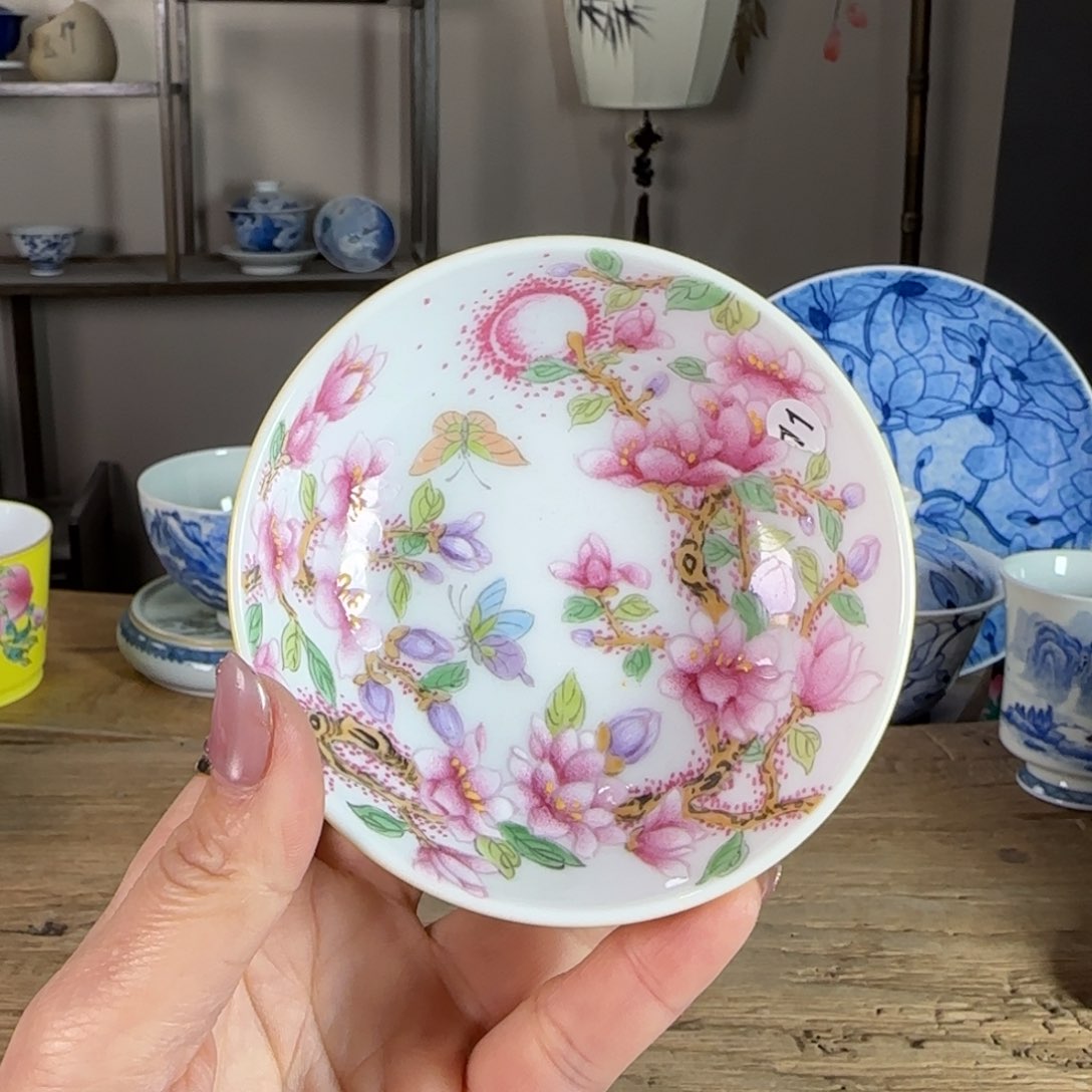 杯景德镇陶瓷柴烧多人