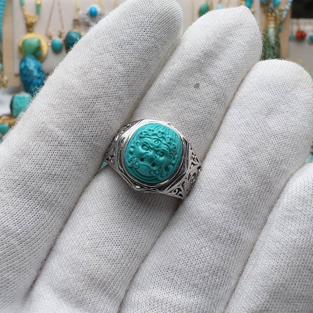 绿松石配饰银S925镶嵌