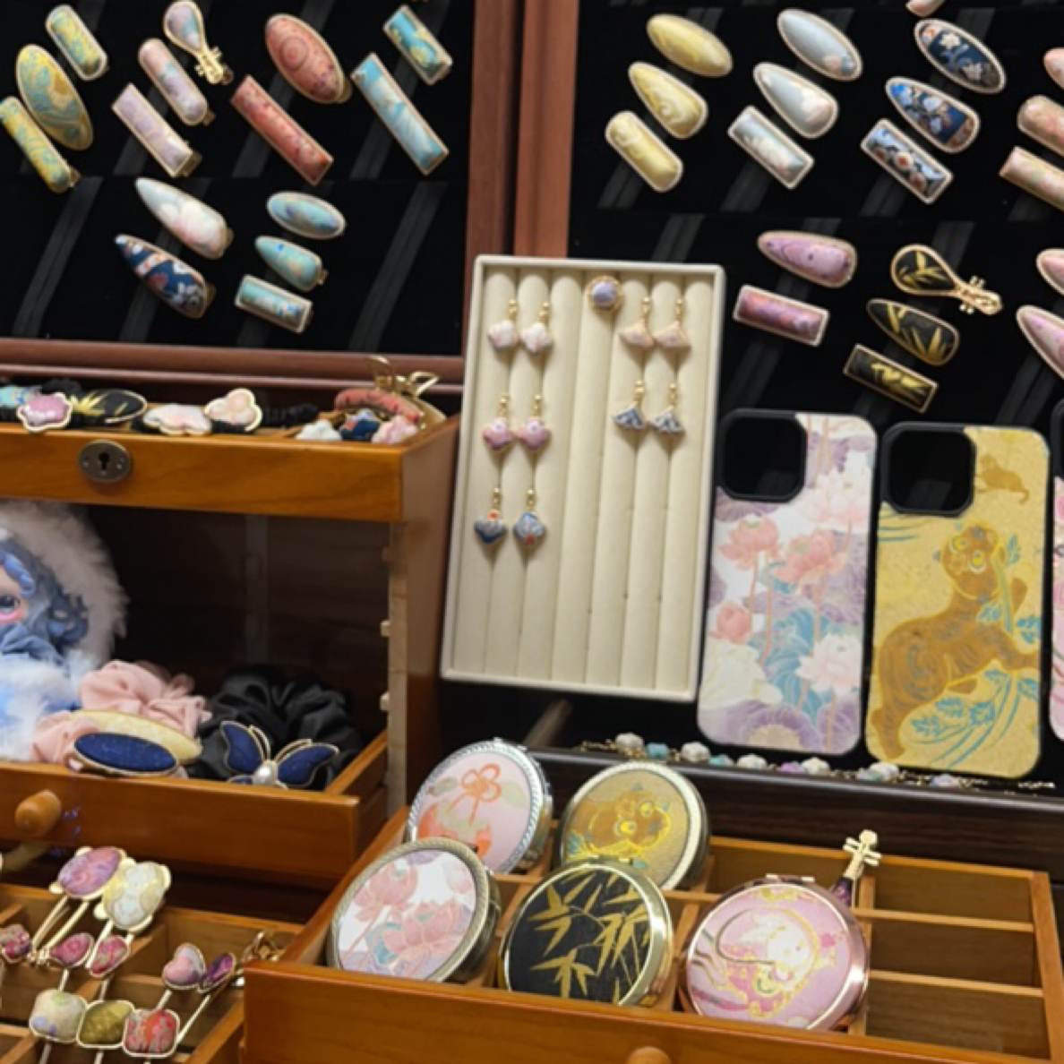 宋锦发夹发圈 手工DIY制作  9.9-50  满50包邮（非偏远地区）
