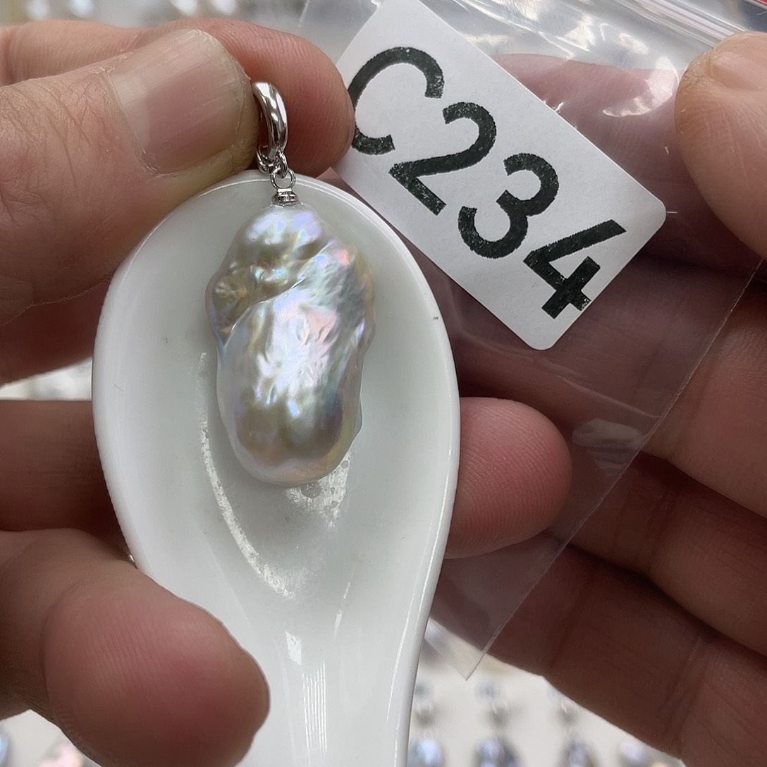 淡水珍珠颈饰银S925镶嵌