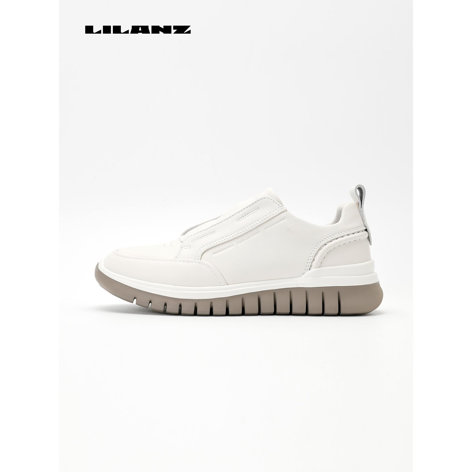 利郎秋季新款轻运动男士舒适时尚休闲百搭透气真皮春季W5QXL309