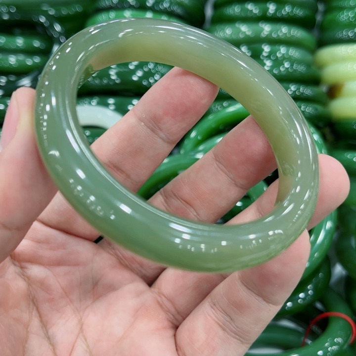 和田玉手镯未镶嵌55～1