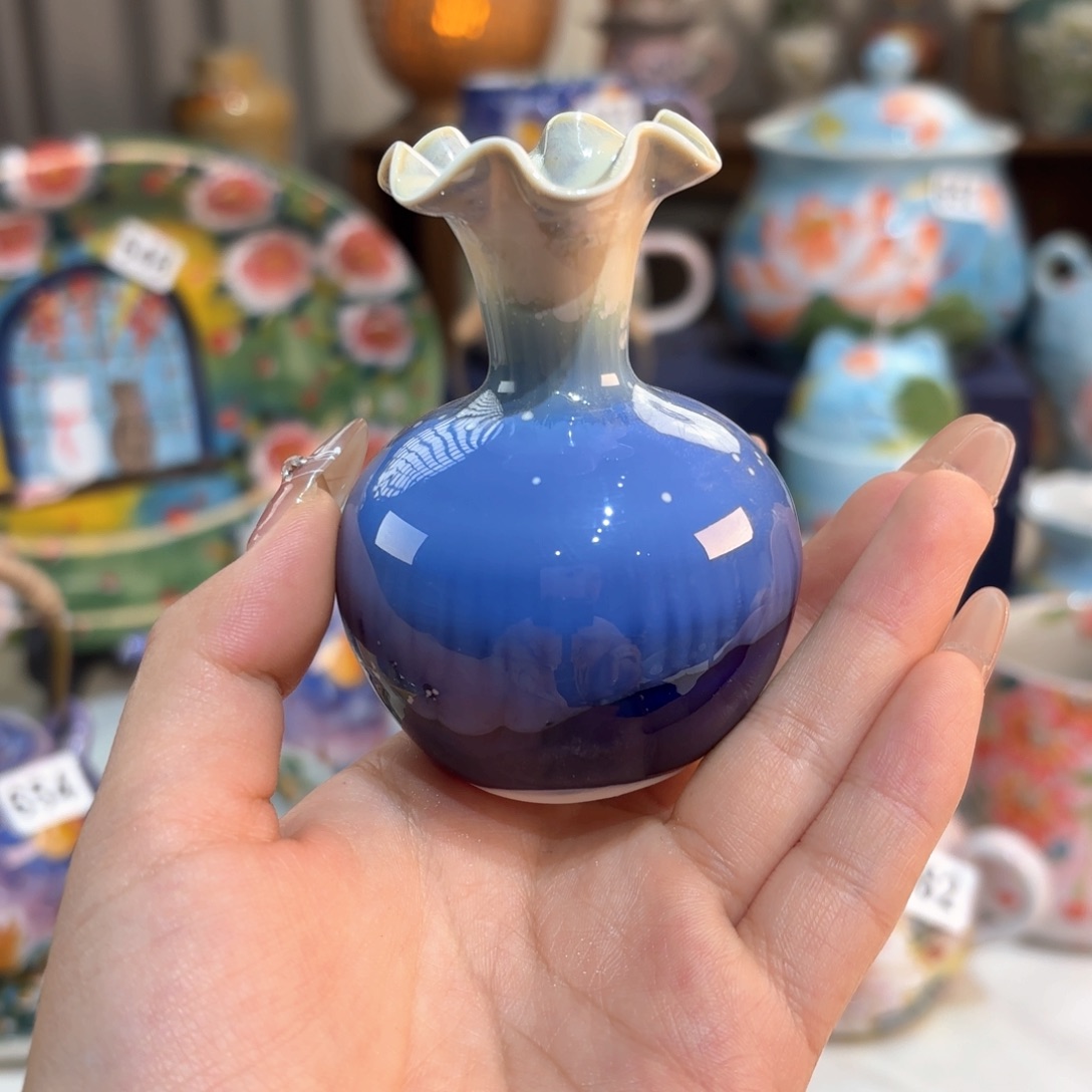 景德镇手绘高温釉下彩陶瓷茶具