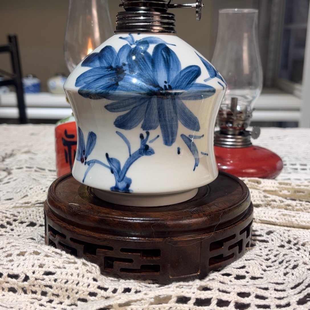 摆件景德镇陶瓷香薰灯