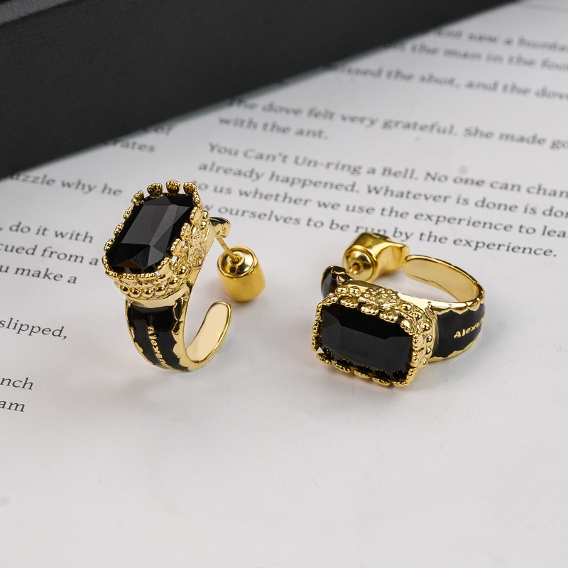 铜合金耳饰 铜合金 欧美重工骷髅头夸张感个性气质耳环-5738