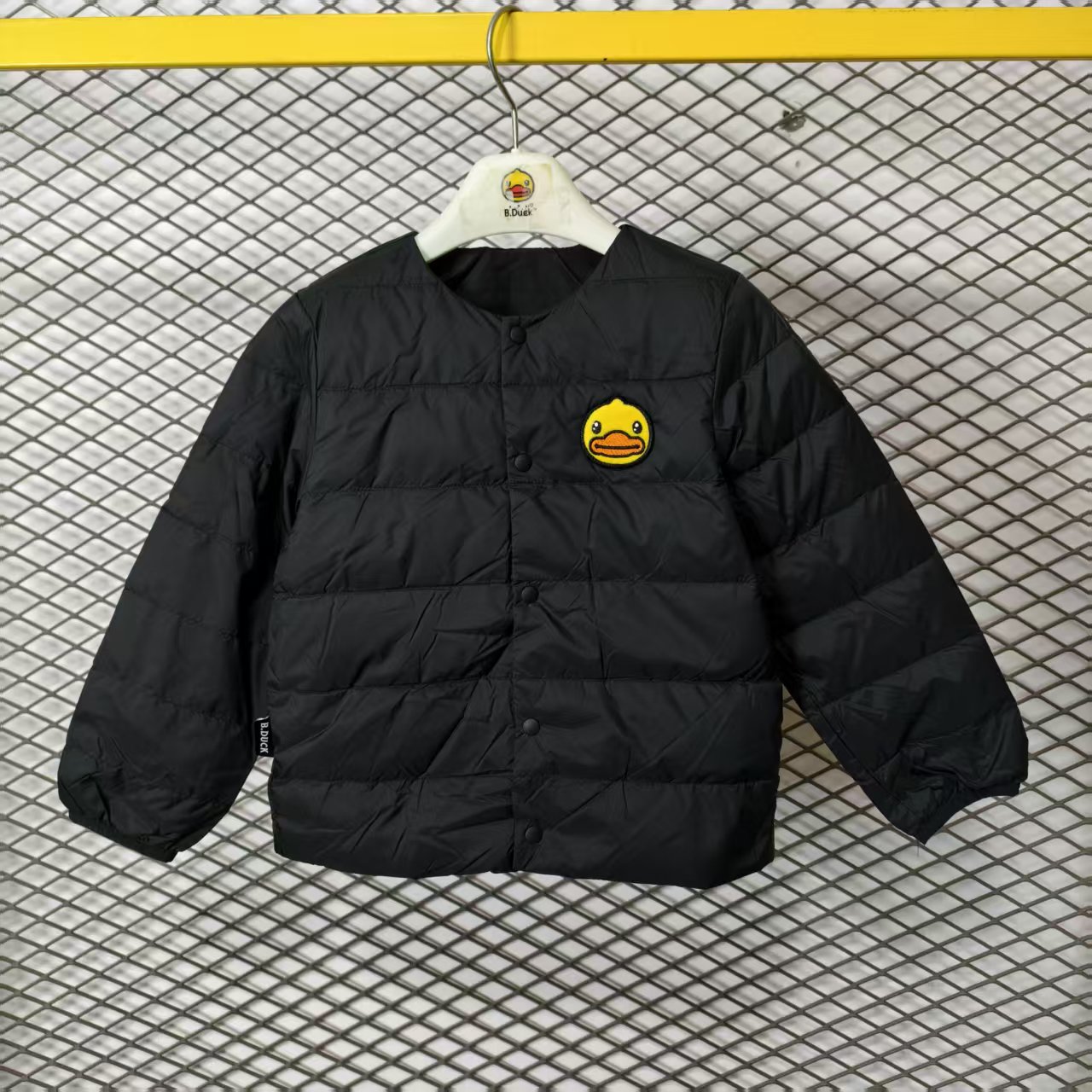 b.duck小黄鸭儿童羽绒服两穿轻薄外套内穿保暖学生校服神器羽绒衣
