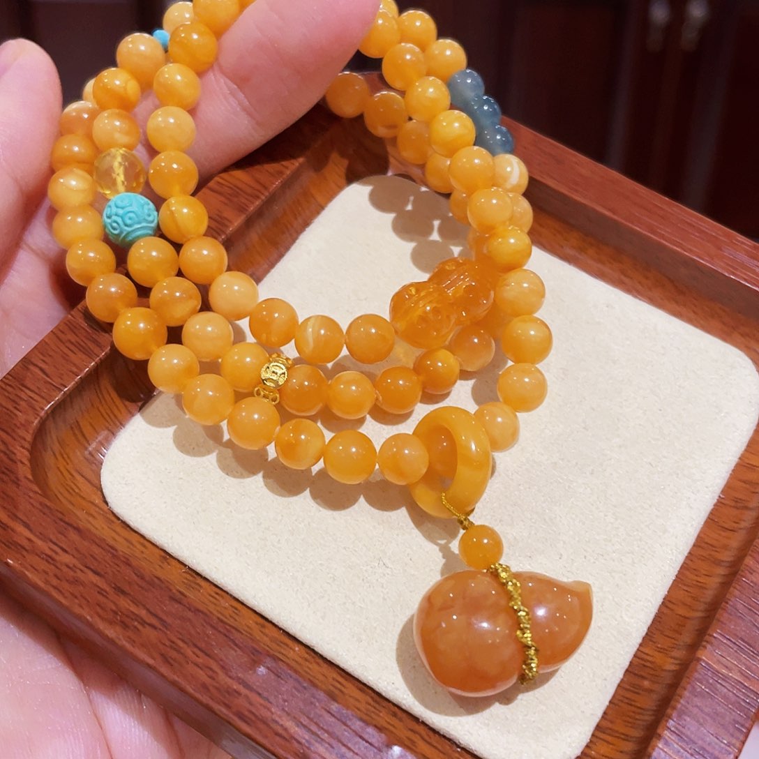 蜜蜡手链未镶嵌手串