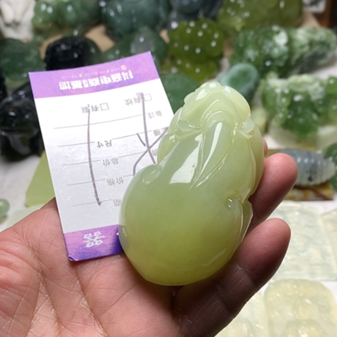 【闪购商品】蛇纹石玉颈饰合金