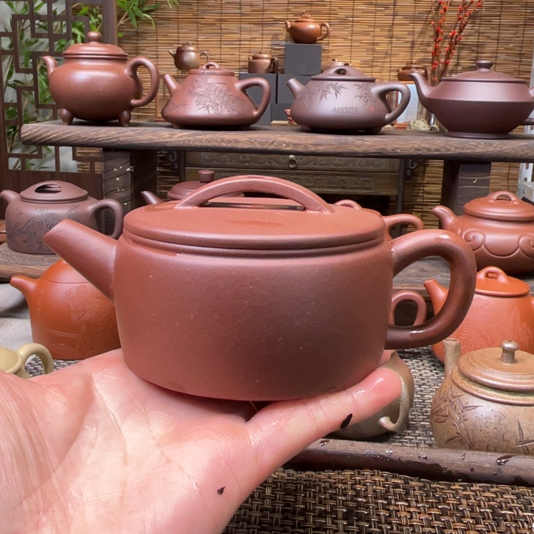 紫砂茶壶宜兴原矿紫砂手工制200