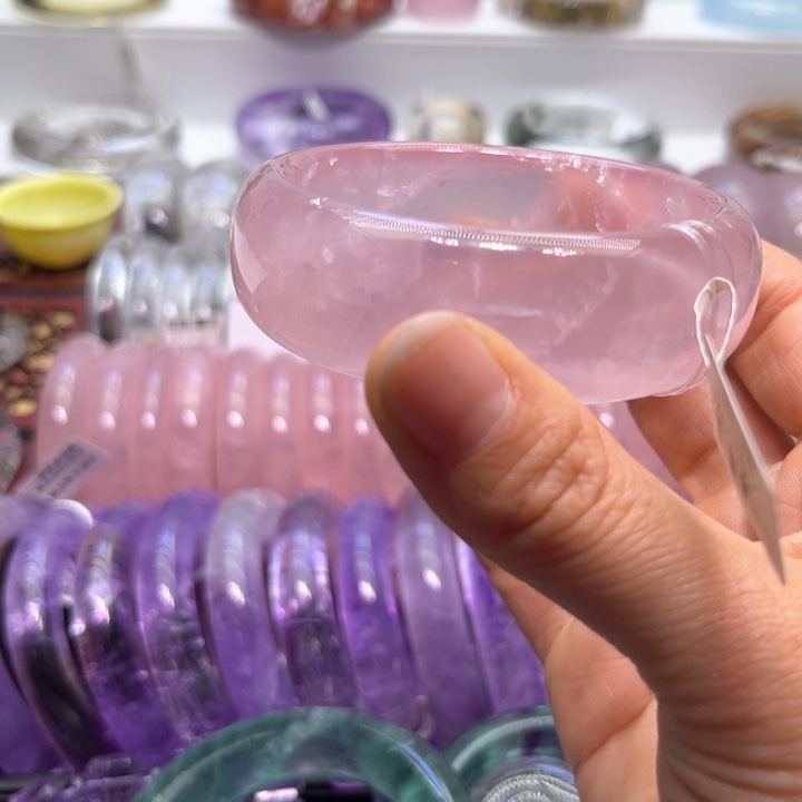 水晶手镯未镶嵌58.8口