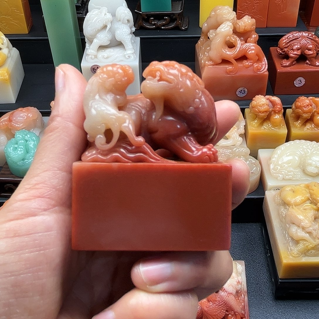 寿山石印石我想吃东西我