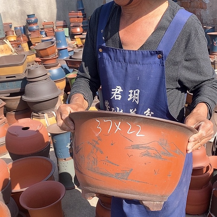 紫砂花盆紫砂花盆