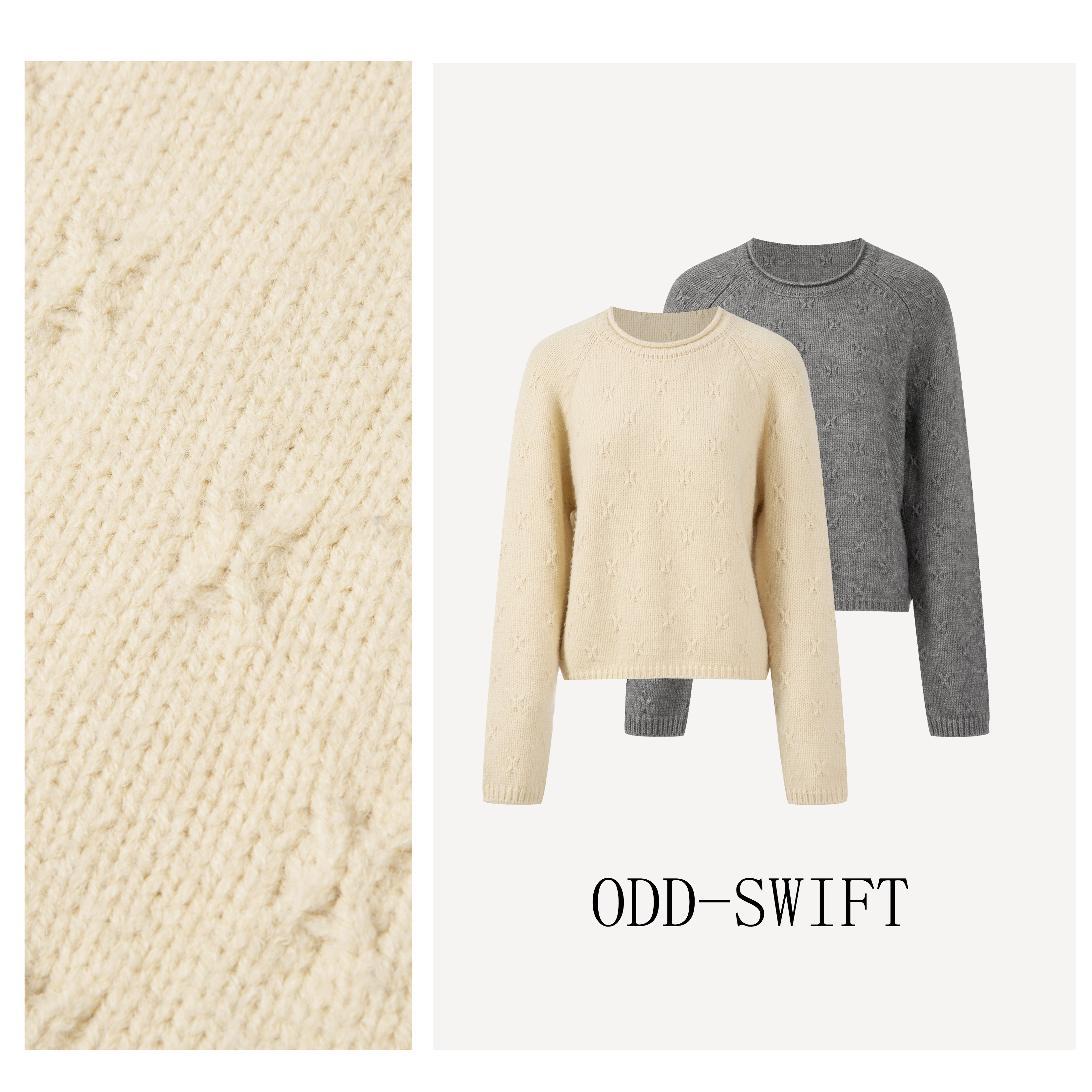 “感知秋冬”轻量级保暖软糯糯绒感简约大方套头毛衫-DX243533