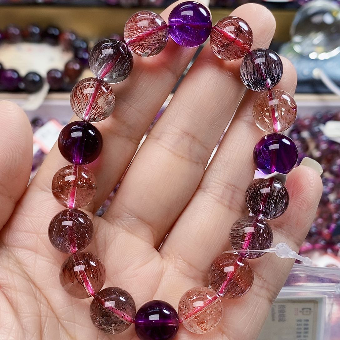 未镶嵌手链水晶12超七基本全净体H369