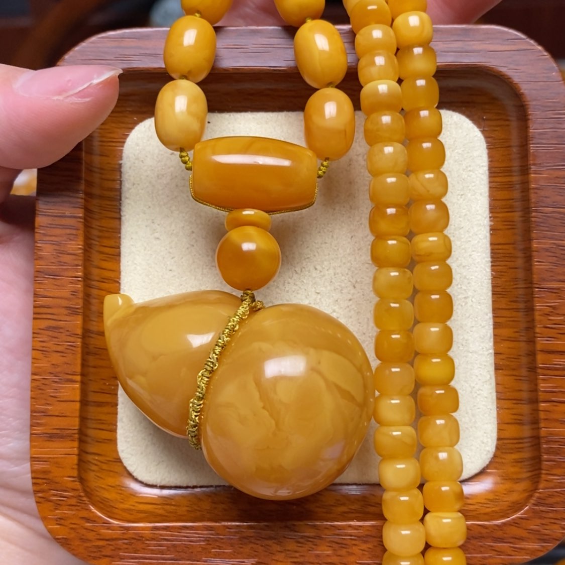 【闪购商品】蜜蜡颈饰未镶嵌项链