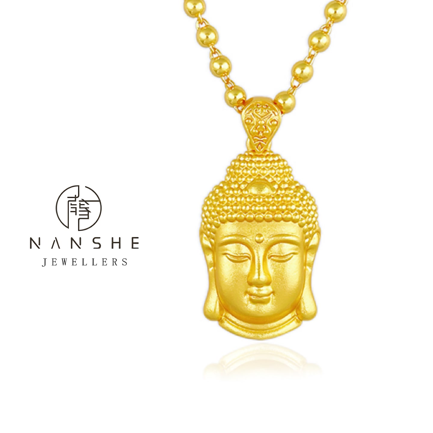 NANSHEN南奢 新中式精工版佛头项链百搭素款L741