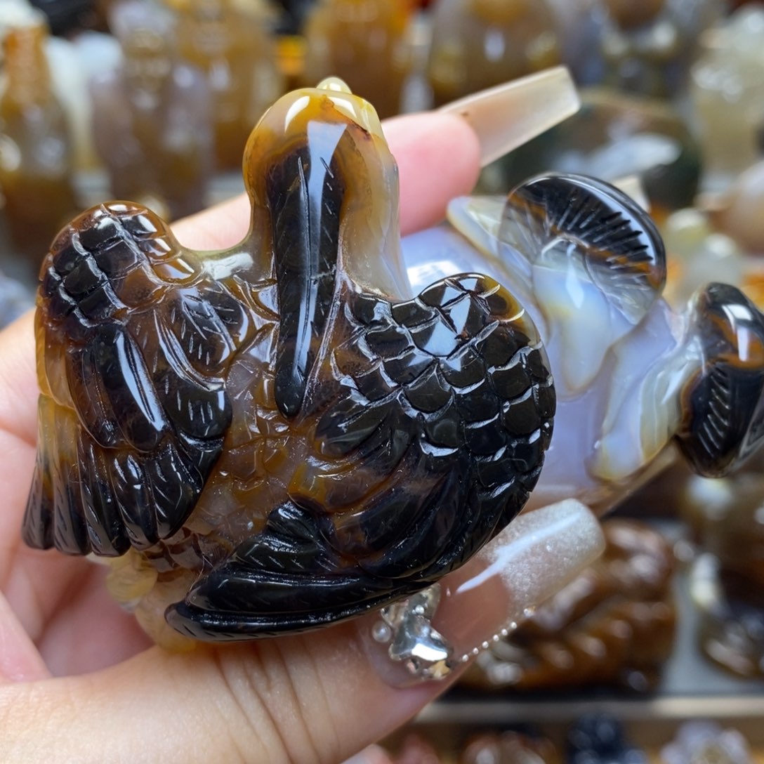 玛瑙/玉髓把件未镶嵌