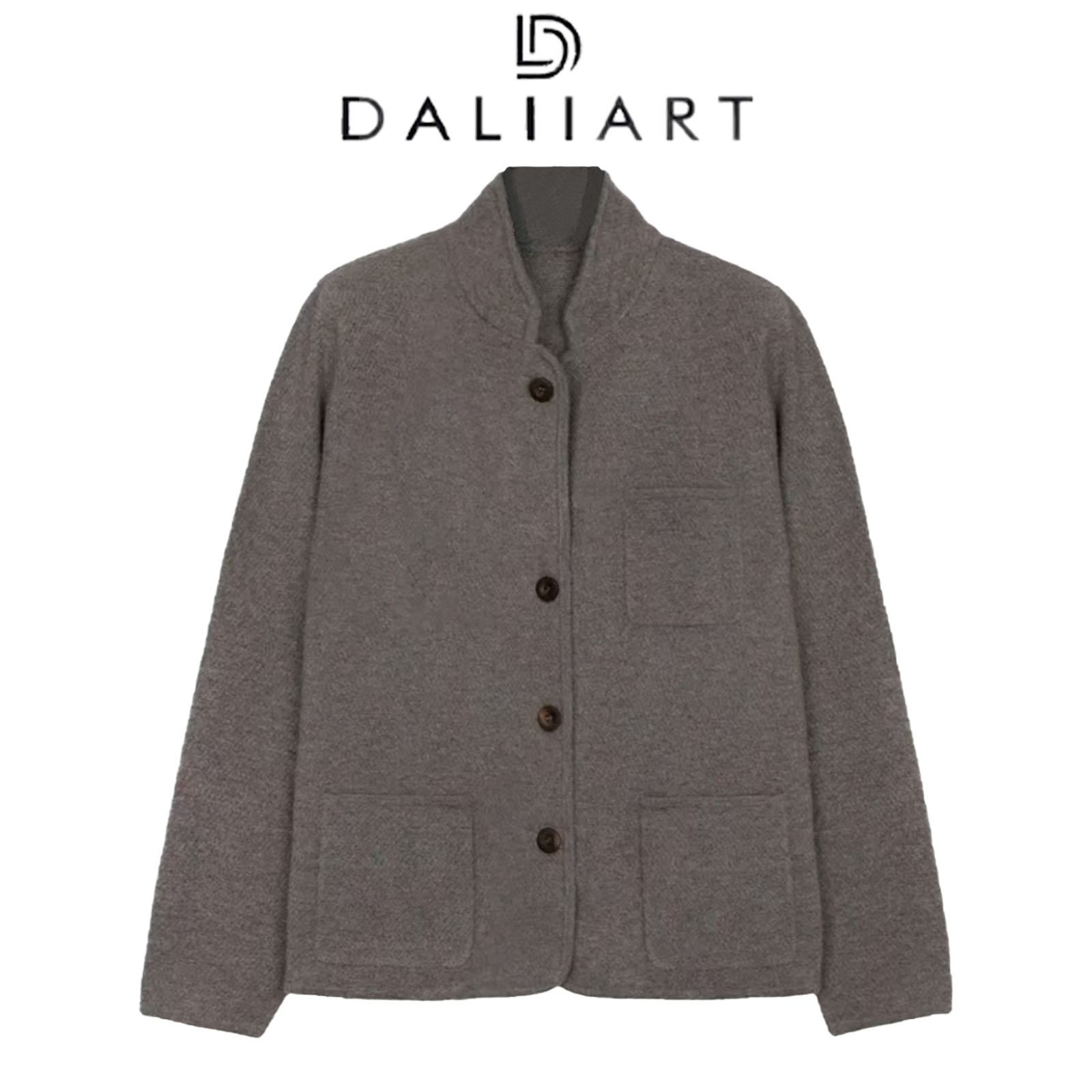 DALIART 木兰序 90支澳洲美丽诺羊毛山羊绒秋冬外套DLWT0822