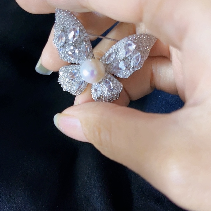 淡水珍珠耳饰银S925镶嵌