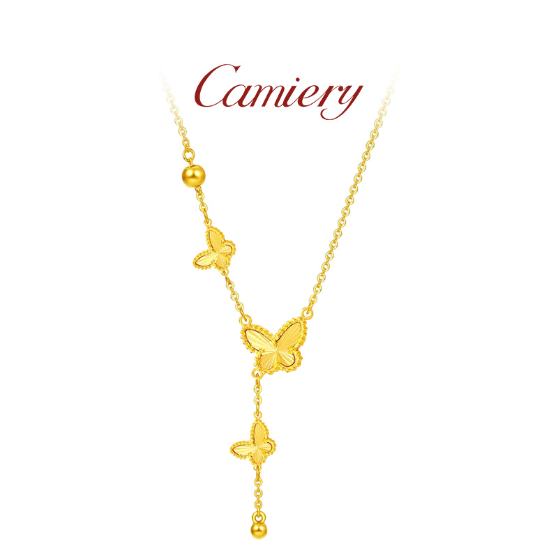CAMIERY/卡美瑞 时尚轻奢蝴蝶项链精致百搭气质
