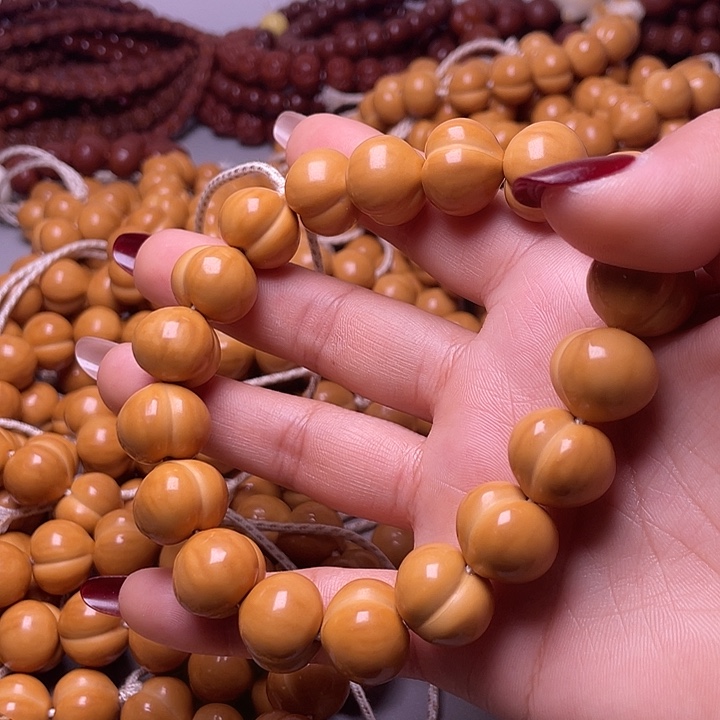 用***1猴头核桃手串16尺寸镜面柯基屁桃手持全品无暇