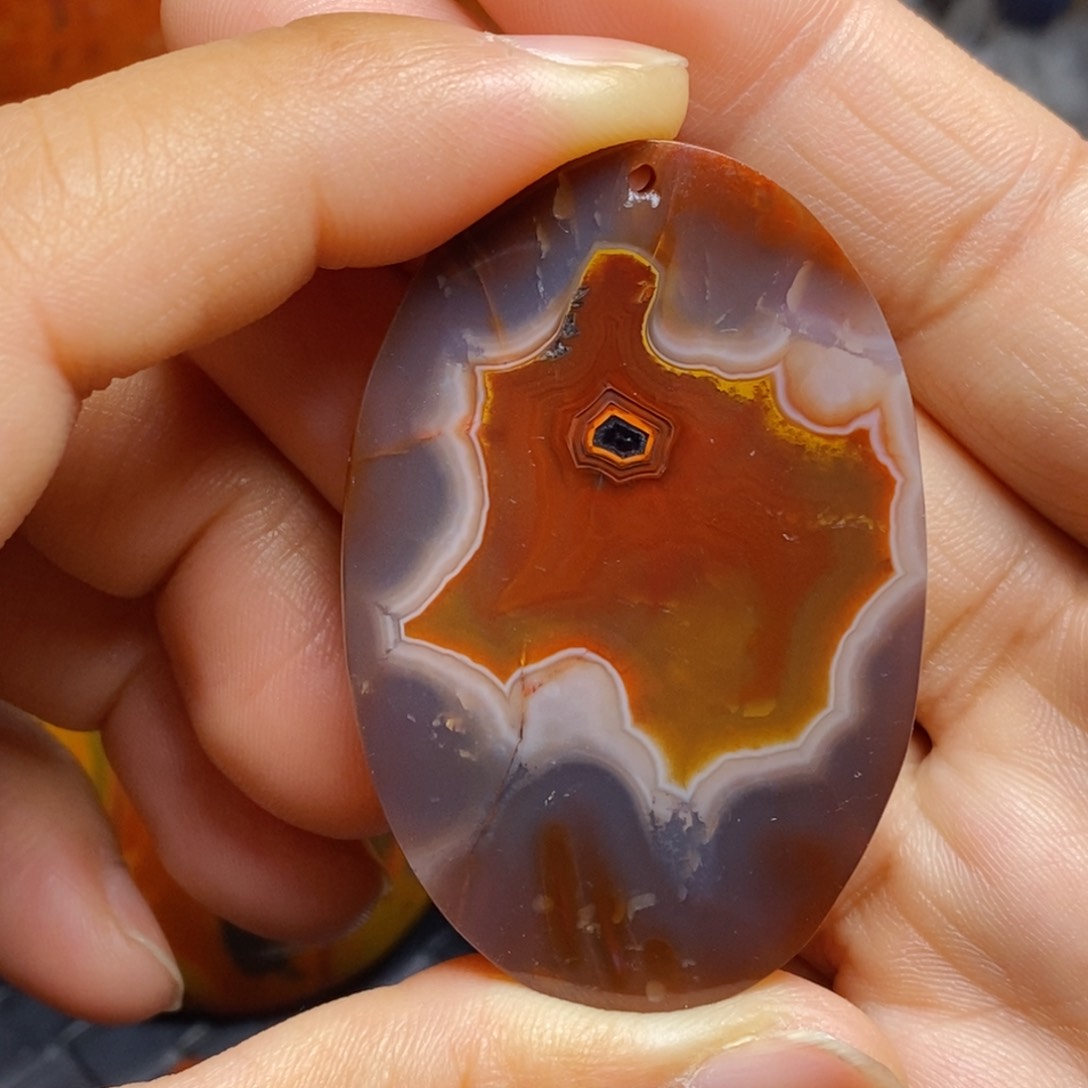 玛瑙/玉髓吊坠(不含链)未镶嵌