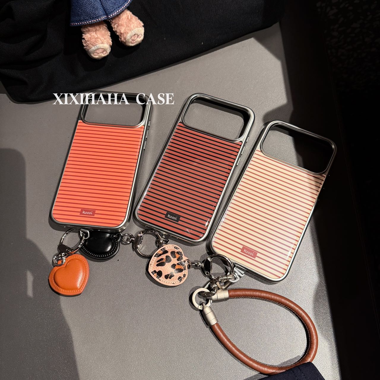 创意ins风纯色条纹防摔手机壳适用于多型号手机