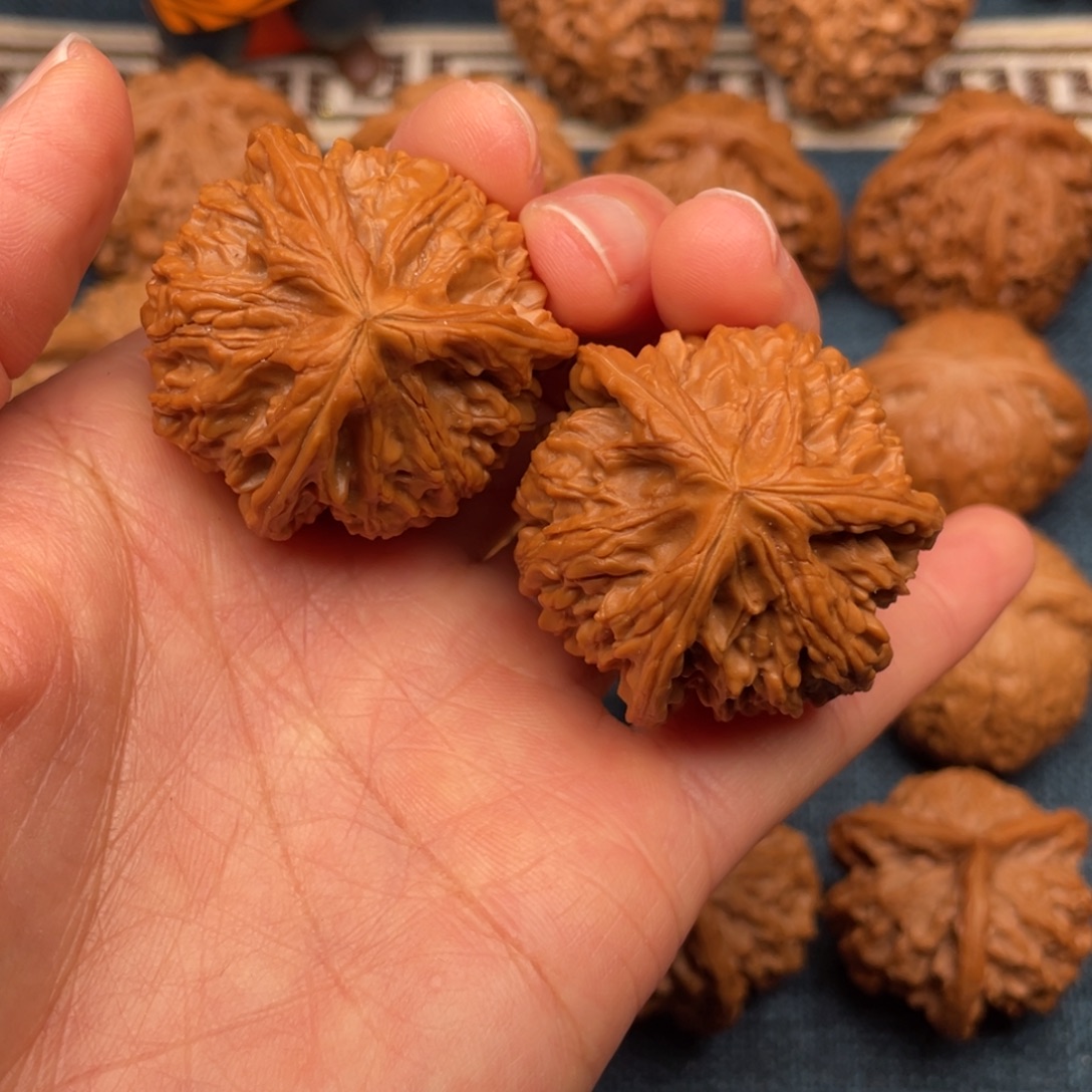 文玩核桃把件38全品毕业玉龙粗筋正球奔