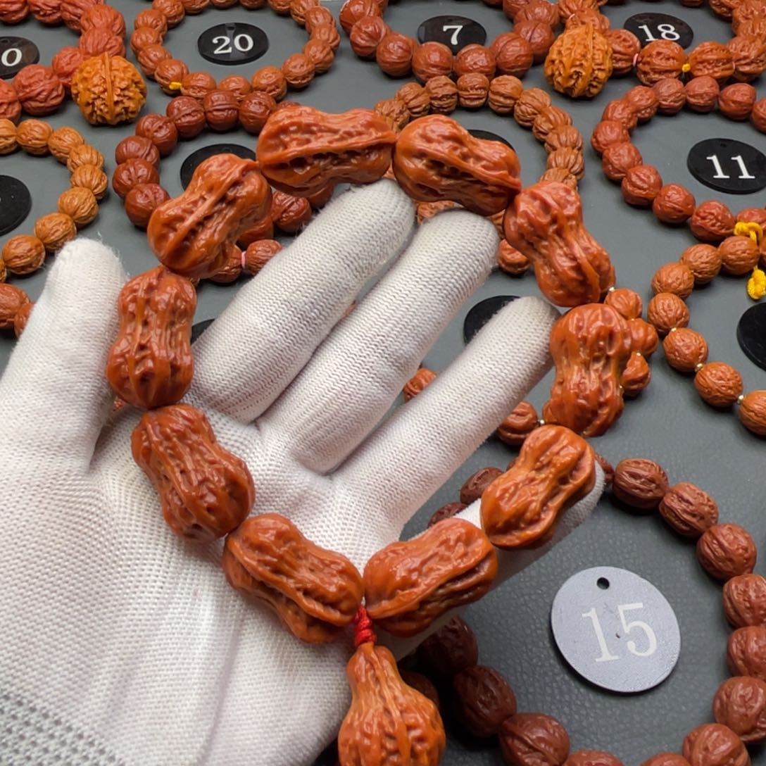 吊坠文玩核桃野生核桃异形花生秋子手持