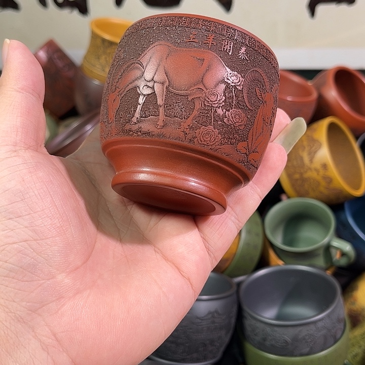 茶杯紫砂全手工紫砂主人杯