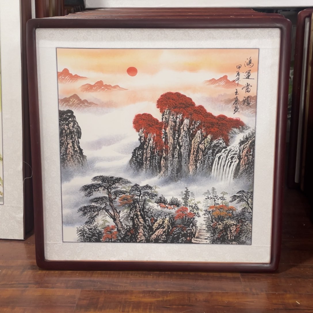 国画带框尺寸63*63厘米