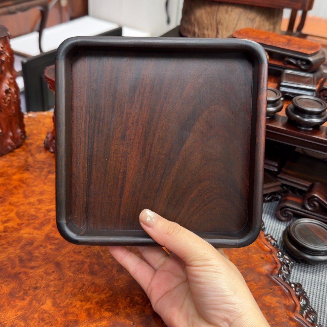 木大红酸枝交趾黄檀文盘