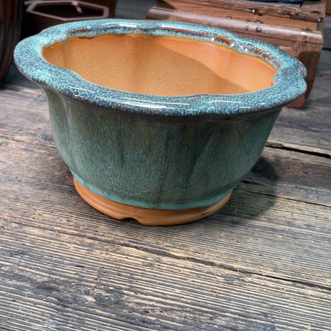 紫砂花盆一****梗花盆花盆瑕