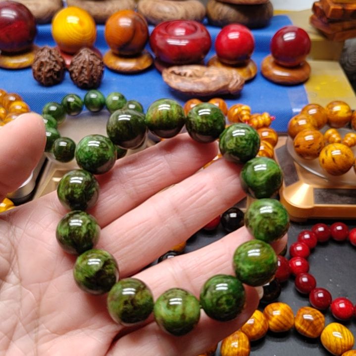 松木归琥珀木手串水墨丹青1.5尺寸