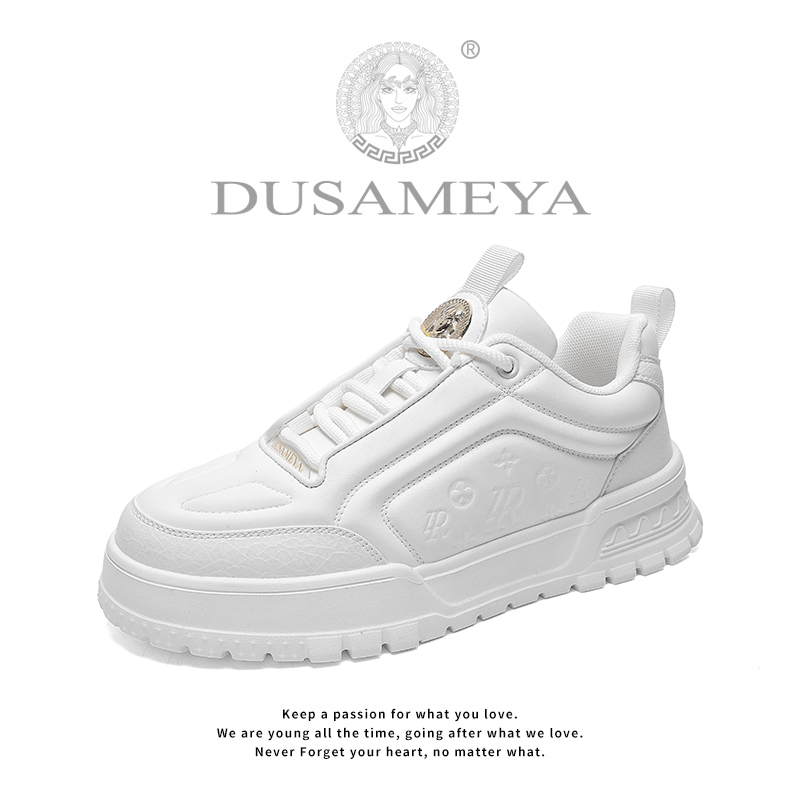 DUSAMEYA/杜莎米娅秋冬轻奢时尚休闲百搭低帮小白鞋潮流休闲潮鞋