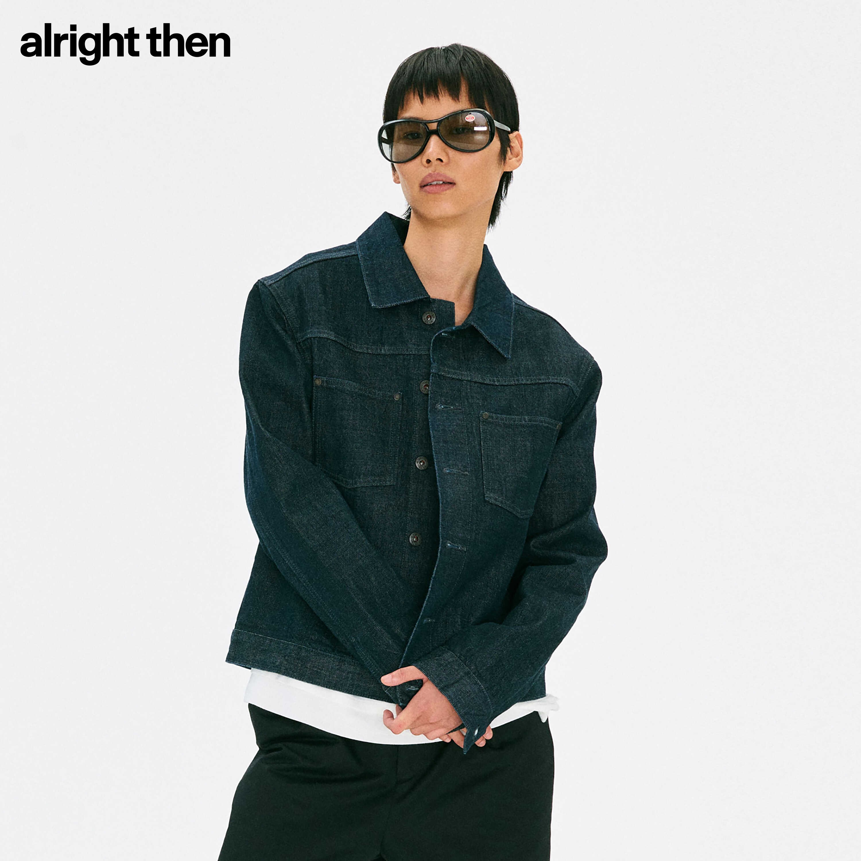 alright then赤耳丹宁原牛宽松廓形牛仔外套