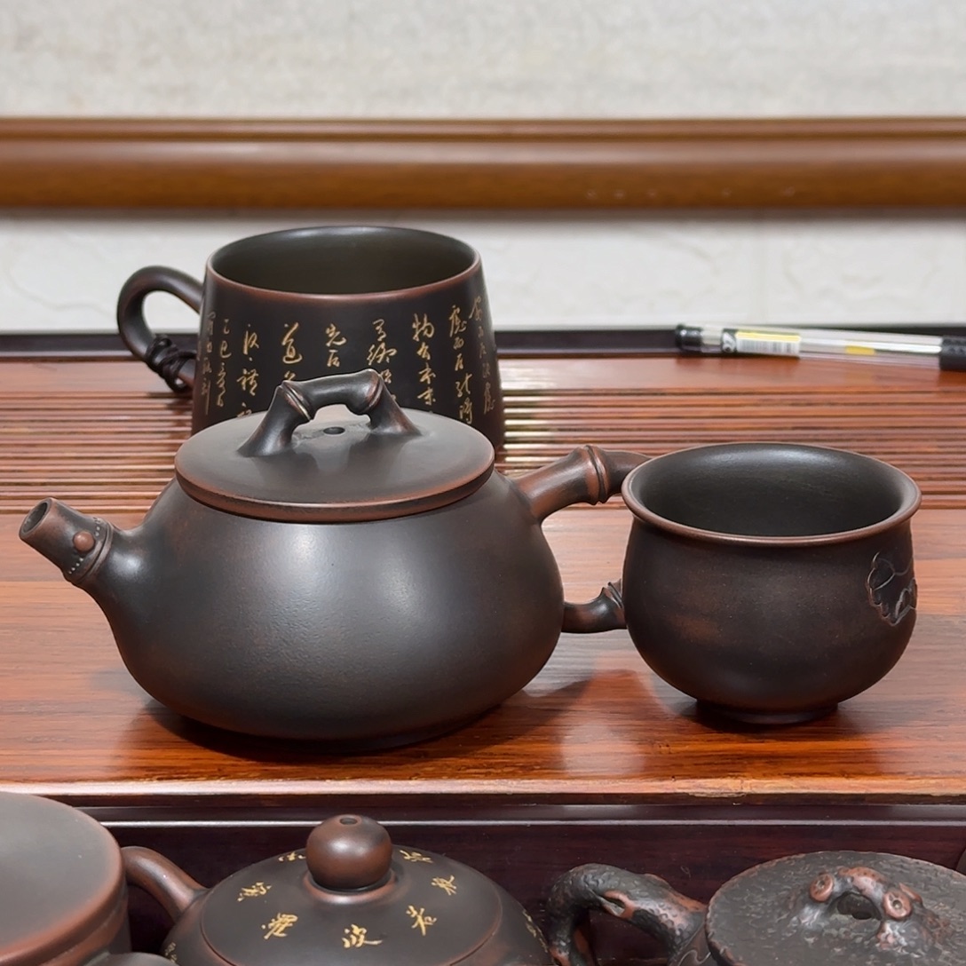 坭兴陶坭兴陶微瑕疵特价石瓢杯子
