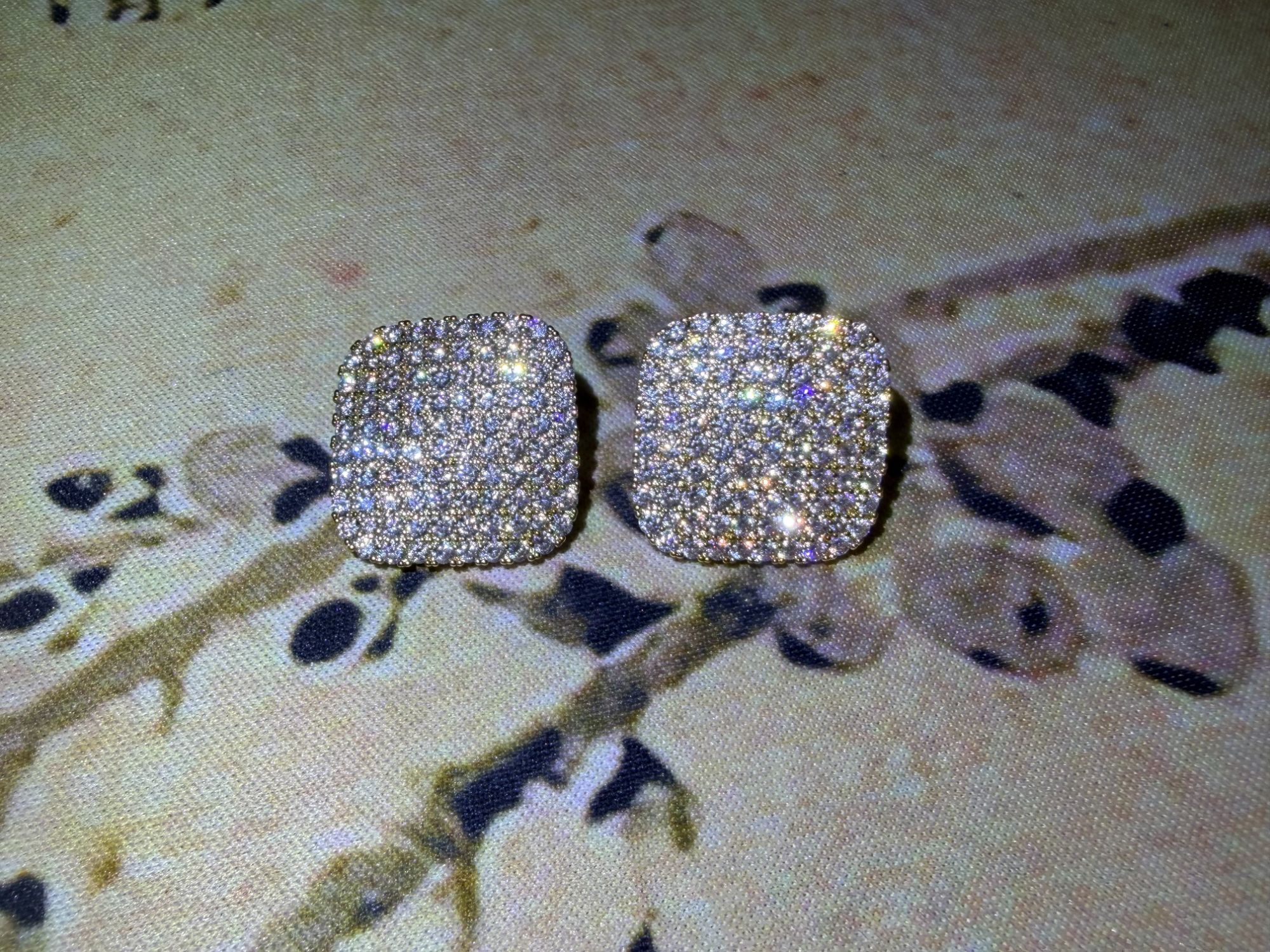 [南非甄选】NFZX  LC-1591 DIY套装【面包正方形耳钉首饰