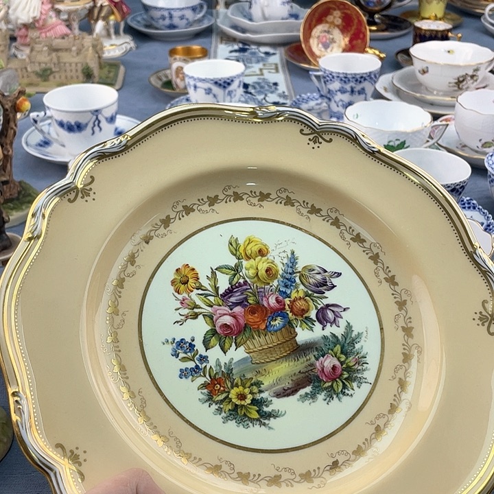 中古欧瓷瓷器小房子