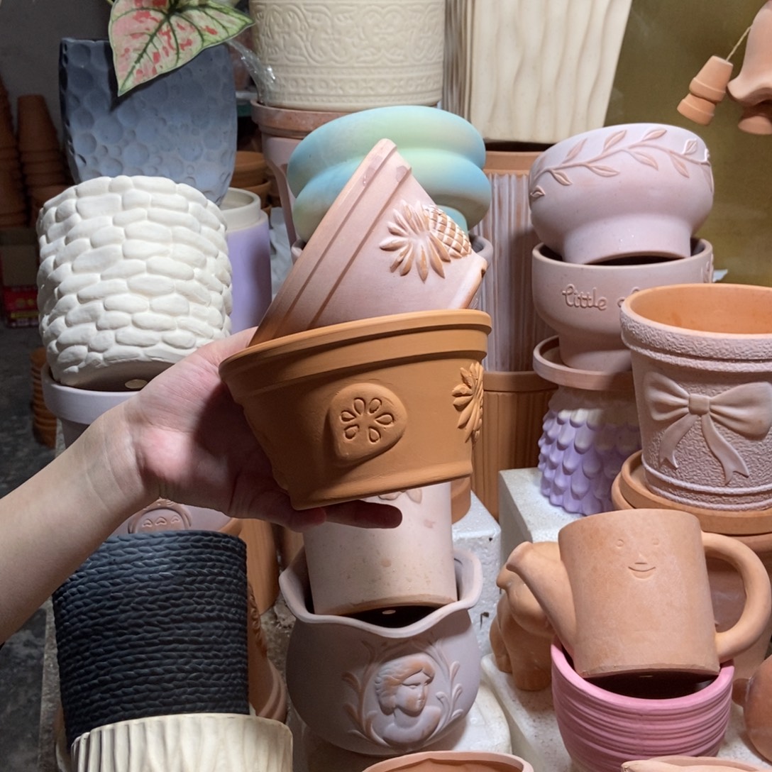 15×8水果矮盆 雾化+红陶2个